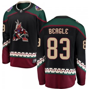 Men's Fanatics Branded Arizona Coyotes Jay Beagle Black Alternate Jersey - Breakaway