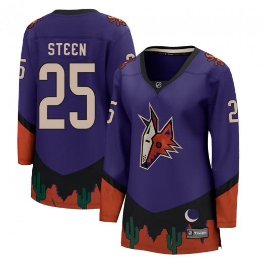 Women's Fanatics Branded Arizona Coyotes Thomas Steen Purple 2020/21 Special Edition Jersey - Breakaway