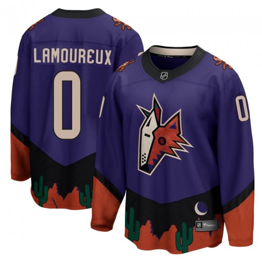 Men's Fanatics Branded Arizona Coyotes Maveric Lamoureux Purple 2020/21 Special Edition Jersey - Breakaway