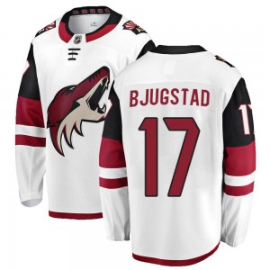 Men's Fanatics Branded Arizona Coyotes Nick Bjugstad White Away Jersey - Breakaway