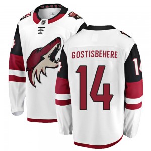 Men's Fanatics Branded Arizona Coyotes Shayne Gostisbehere White Away Jersey - Breakaway