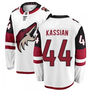 Men's Fanatics Branded Arizona Coyotes Zack Kassian White Away Jersey - Breakaway