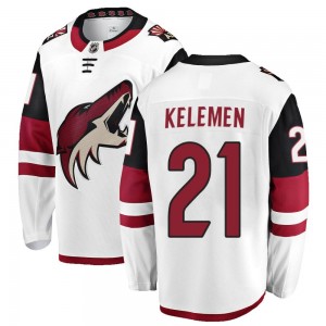 Men's Fanatics Branded Arizona Coyotes Milos Kelemen White Away Jersey - Breakaway