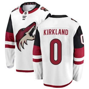 Men's Fanatics Branded Arizona Coyotes Justin Kirkland White Away Jersey - Breakaway