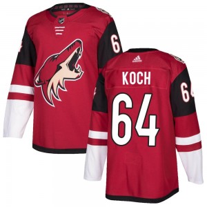 Youth Adidas Arizona Coyotes Patrik Koch Maroon Home Jersey - Authentic