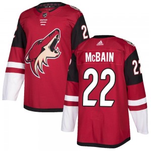 Youth Adidas Arizona Coyotes Jack McBain Maroon Home Jersey - Authentic