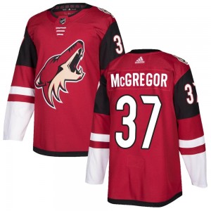 Youth Adidas Arizona Coyotes Ryan McGregor Maroon Home Jersey - Authentic