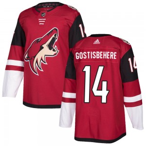 Men's Adidas Arizona Coyotes Shayne Gostisbehere Maroon Home Jersey - Authentic