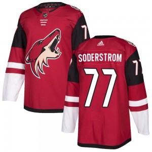Men's Adidas Arizona Coyotes Victor Soderstrom Maroon Home Jersey - Authentic