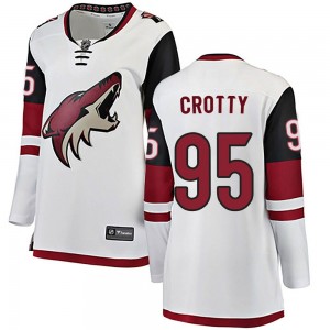 Women's Fanatics Branded Arizona Coyotes Cameron Crotty White Away Jersey - Breakaway