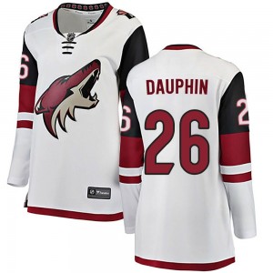 Women's Fanatics Branded Arizona Coyotes Laurent Dauphin White Away Jersey - Breakaway