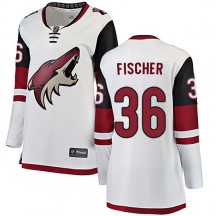 Women's Fanatics Branded Arizona Coyotes Christian Fischer White Away Jersey - Authentic