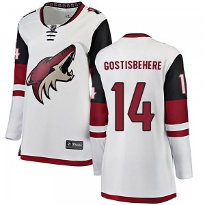 Women's Fanatics Branded Arizona Coyotes Shayne Gostisbehere White Away Jersey - Breakaway