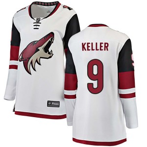Women's Fanatics Branded Arizona Coyotes Clayton Keller White Away Jersey - Authentic