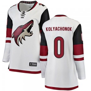 Women's Fanatics Branded Arizona Coyotes Vladislav Kolyachonok White Away Jersey - Breakaway
