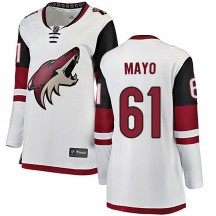 Women's Fanatics Branded Arizona Coyotes Dysin Mayo White Away Jersey - Breakaway