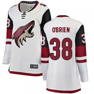 Women's Fanatics Branded Arizona Coyotes Liam O'Brien White Away Jersey - Breakaway