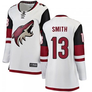 Women's Fanatics Branded Arizona Coyotes Nathan Smith White Away Jersey - Breakaway