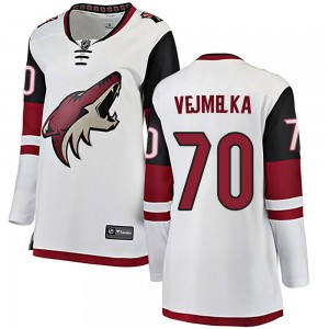 Women's Fanatics Branded Arizona Coyotes Karel Vejmelka White Away Jersey - Breakaway