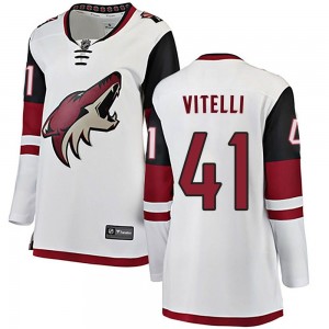 Women's Fanatics Branded Arizona Coyotes Reece Vitelli White Away Jersey - Breakaway