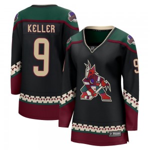 Women's Fanatics Branded Arizona Coyotes Clayton Keller Black 2021/22 Home Jersey - Breakaway