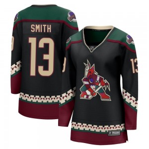 Women's Fanatics Branded Arizona Coyotes Nathan Smith Black 2021/22 Home Jersey - Breakaway