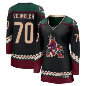 Women's Fanatics Branded Arizona Coyotes Karel Vejmelka Black 2021/22 Home Jersey - Breakaway