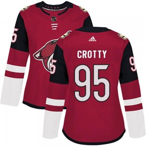 Women's Adidas Arizona Coyotes Cameron Crotty Maroon Home Jersey - Authentic