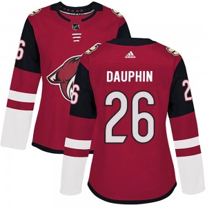 Women's Adidas Arizona Coyotes Laurent Dauphin Maroon Home Jersey - Authentic