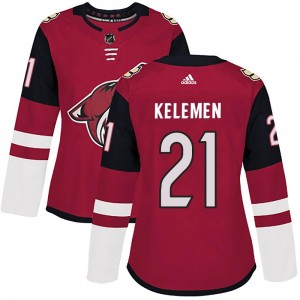 Women's Adidas Arizona Coyotes Milos Kelemen Maroon Home Jersey - Authentic