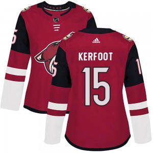Women's Adidas Arizona Coyotes Alexander Kerfoot Maroon Home Jersey - Authentic