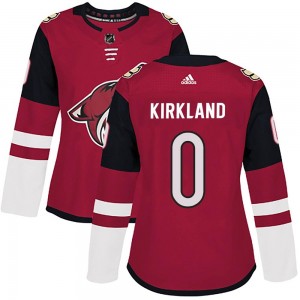 Women's Adidas Arizona Coyotes Justin Kirkland Maroon Home Jersey - Authentic
