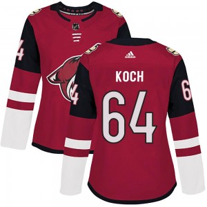 Women's Adidas Arizona Coyotes Patrik Koch Maroon Home Jersey - Authentic
