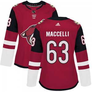 Women's Adidas Arizona Coyotes Matias Maccelli Maroon Home Jersey - Authentic