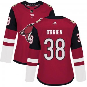 Women's Adidas Arizona Coyotes Liam O'Brien Maroon Home Jersey - Authentic