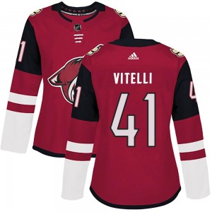 Women's Adidas Arizona Coyotes Reece Vitelli Maroon Home Jersey - Authentic