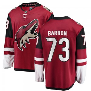 Men's Fanatics Branded Arizona Coyotes Travis Barron Red Home Jersey - Breakaway