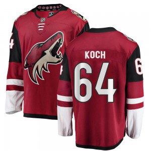 Men's Fanatics Branded Arizona Coyotes Patrik Koch Red Home Jersey - Breakaway