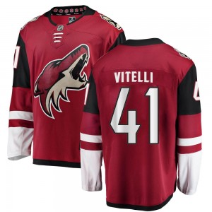 Men's Fanatics Branded Arizona Coyotes Reece Vitelli Red Home Jersey - Breakaway