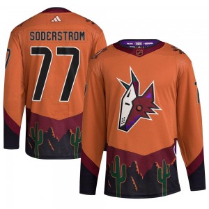 Youth Adidas Arizona Coyotes Victor Soderstrom Orange Reverse Retro 2.0 Jersey - Authentic