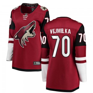 Women's Fanatics Branded Arizona Coyotes Karel Vejmelka Red Home Jersey - Breakaway