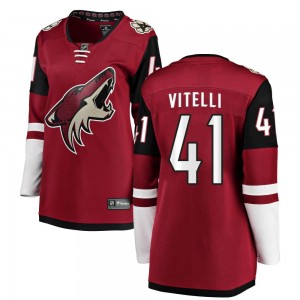 Women's Fanatics Branded Arizona Coyotes Reece Vitelli Red Home Jersey - Breakaway