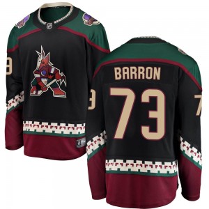 Youth Fanatics Branded Arizona Coyotes Travis Barron Black Alternate Jersey - Breakaway
