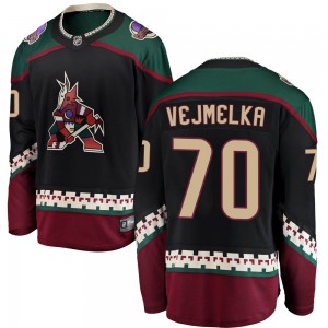 Youth Fanatics Branded Arizona Coyotes Karel Vejmelka Black Alternate Jersey - Breakaway