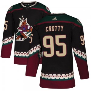 Women's Adidas Arizona Coyotes Cameron Crotty Black Alternate Jersey - Authentic