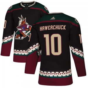 Women's Adidas Arizona Coyotes Dale Hawerchuck Black Alternate Jersey - Authentic