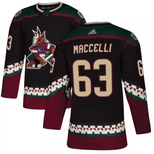 Women's Adidas Arizona Coyotes Matias Maccelli Black Alternate Jersey - Authentic