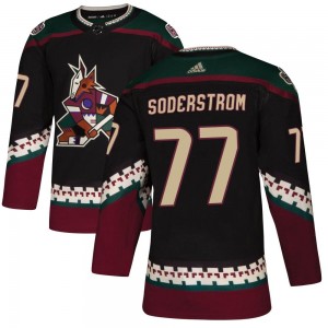 Women's Adidas Arizona Coyotes Victor Soderstrom Black Alternate Jersey - Authentic