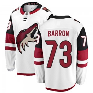 Youth Fanatics Branded Arizona Coyotes Travis Barron White Away Jersey - Breakaway