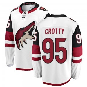 Youth Fanatics Branded Arizona Coyotes Cameron Crotty White Away Jersey - Breakaway